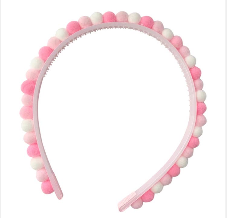 Pom Pom Headband | Pink Party