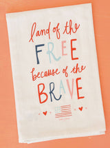 Land of the Free Kitchen Towel | 4th of July