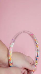 Confetti Shaker Headband - Hearts