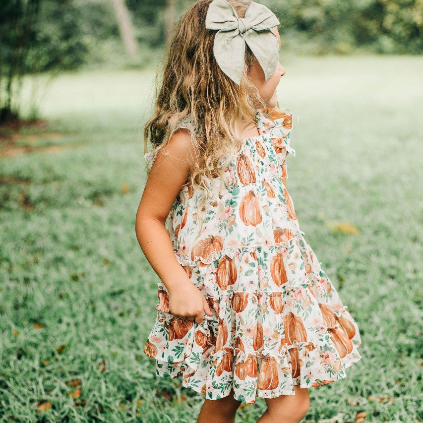 Brielle Shimmer Dress - Pumpkin Patch