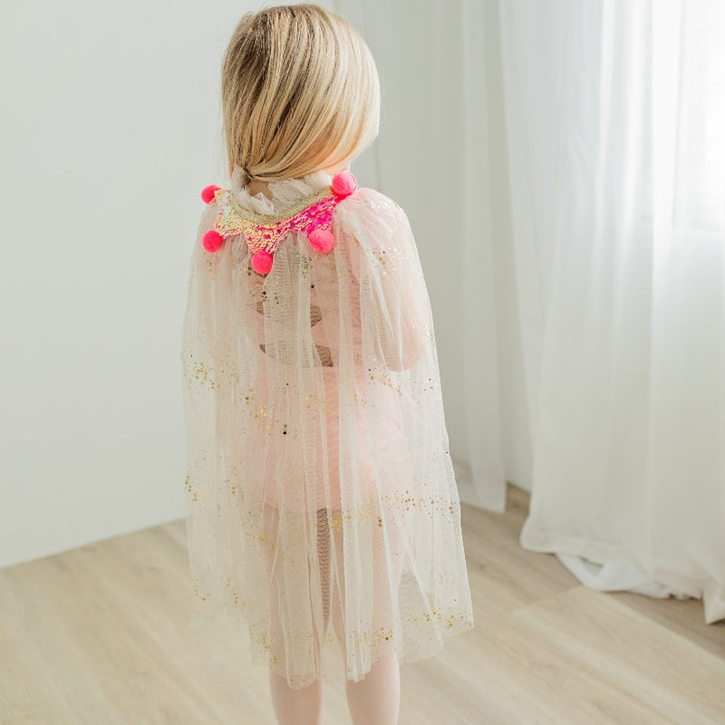 Fairytale Cape - Gold/Pink