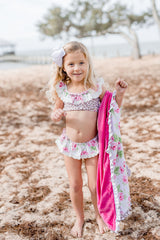 Ruffle Swim Towel - XO
