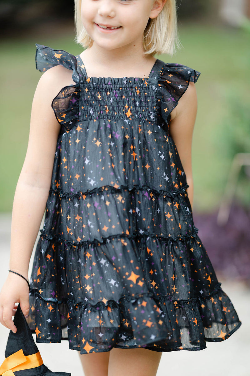 Brielle Dress in Spooky Stars