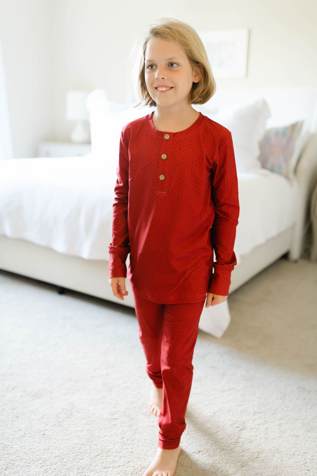 Boy's Loungewear Set - Poinsettia