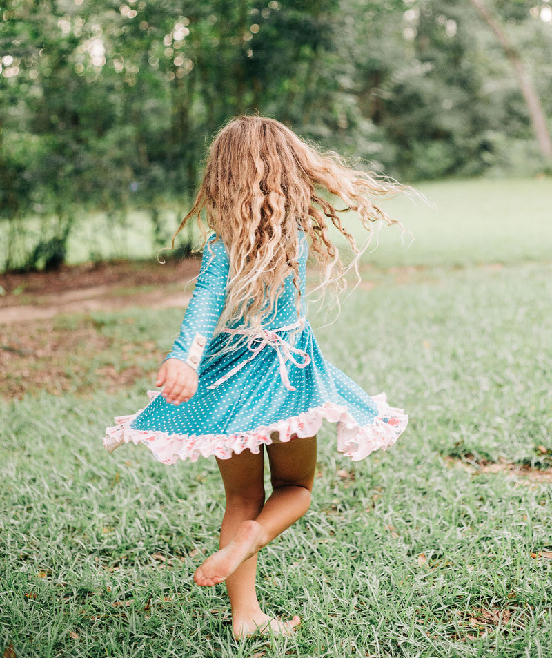 Elara Knit Dress - Celes-teal