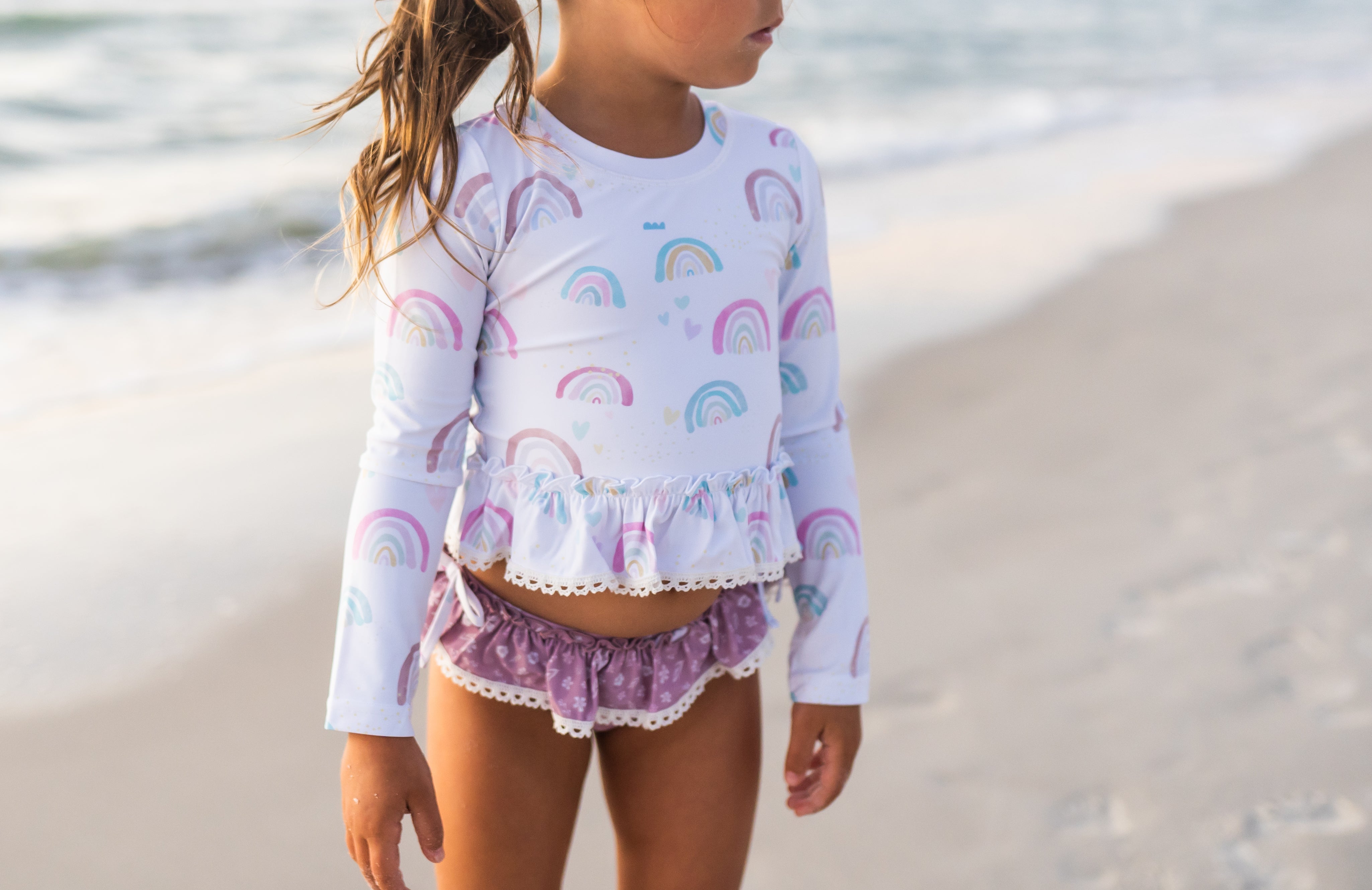 Rashguard Swimsuit - Over the Rainbow