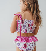 Waverly Shirred Swimsuit - Irresistible Iris