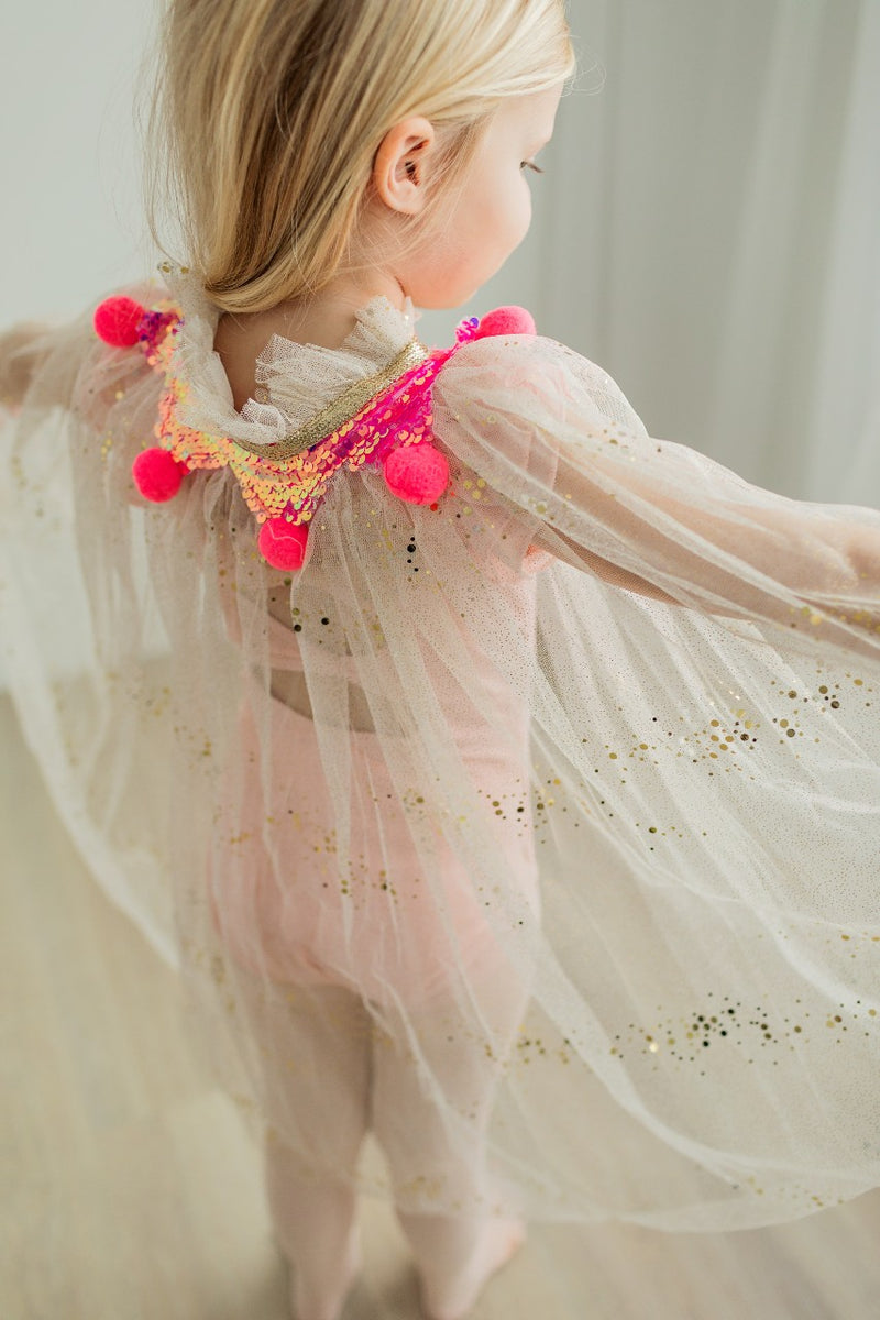Fairytale Cape - Gold/Pink