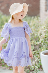 Nora Lace Dress - Orchid Whisper