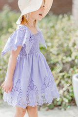 Nora Lace Dress - Orchid Whisper