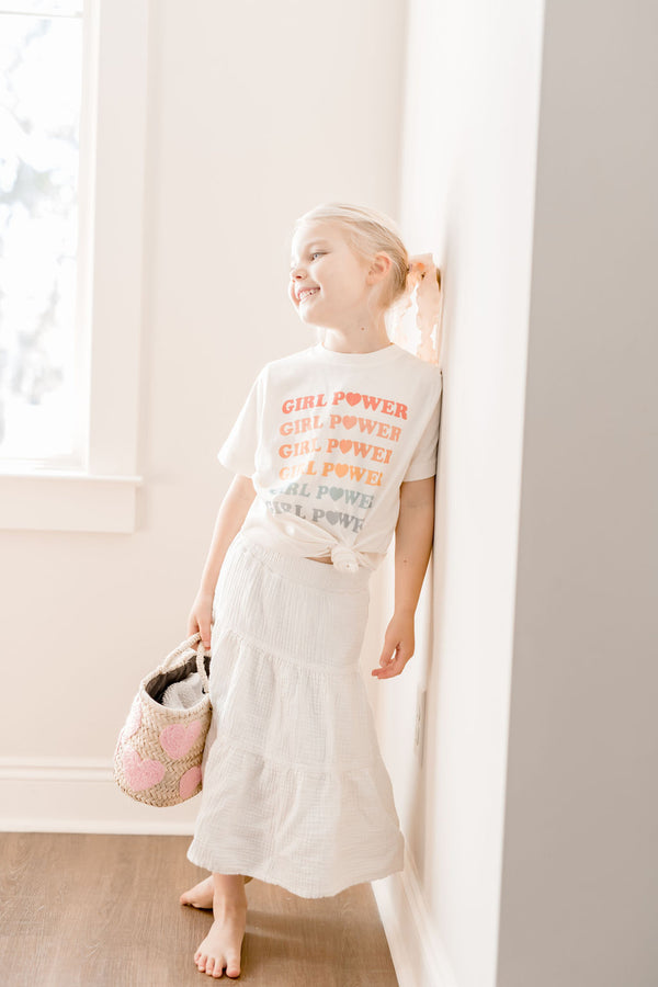 Girl Power Rainbow Tee - Vintage Style