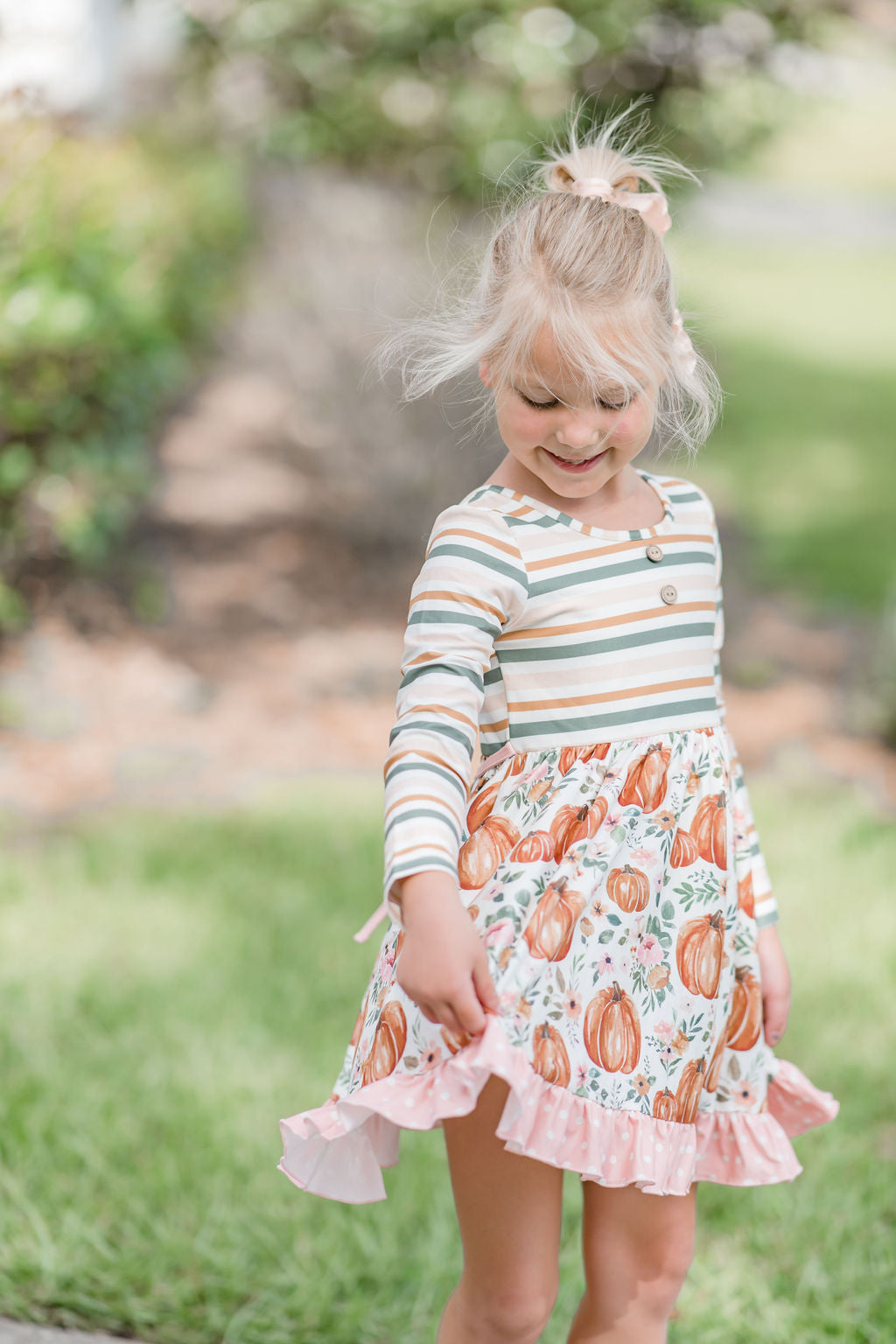 Elara Knit Dress - Pumpkin Patch