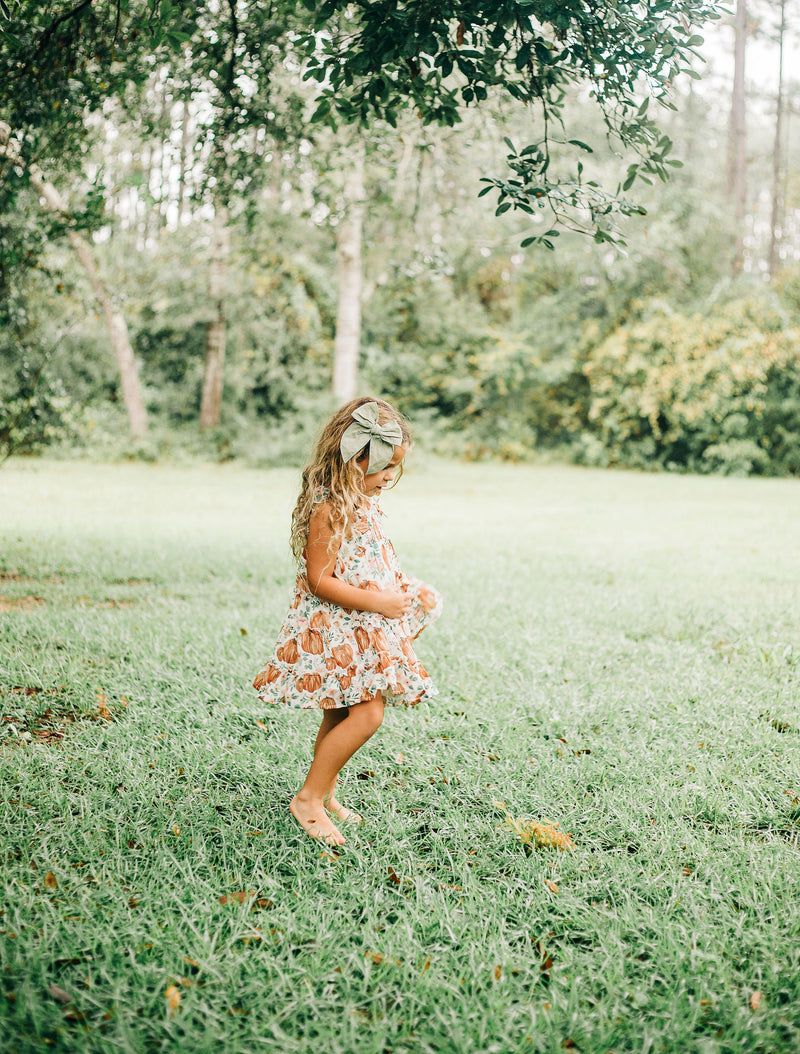 Brielle Shimmer Dress - Pumpkin Patch