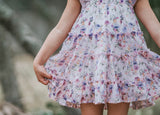 Brielle Shimmer Dress - Violet Breeze