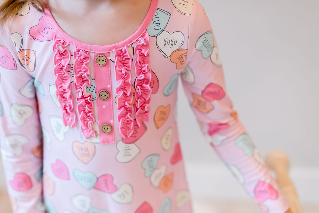 Loungewear Gown - Candy Heart