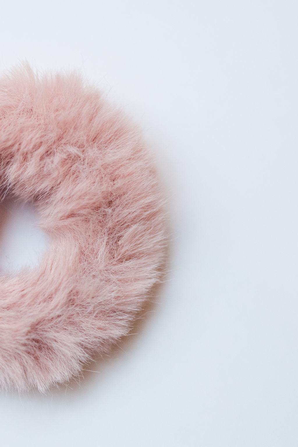 Fluffy Scrunchie - Dusty Pink