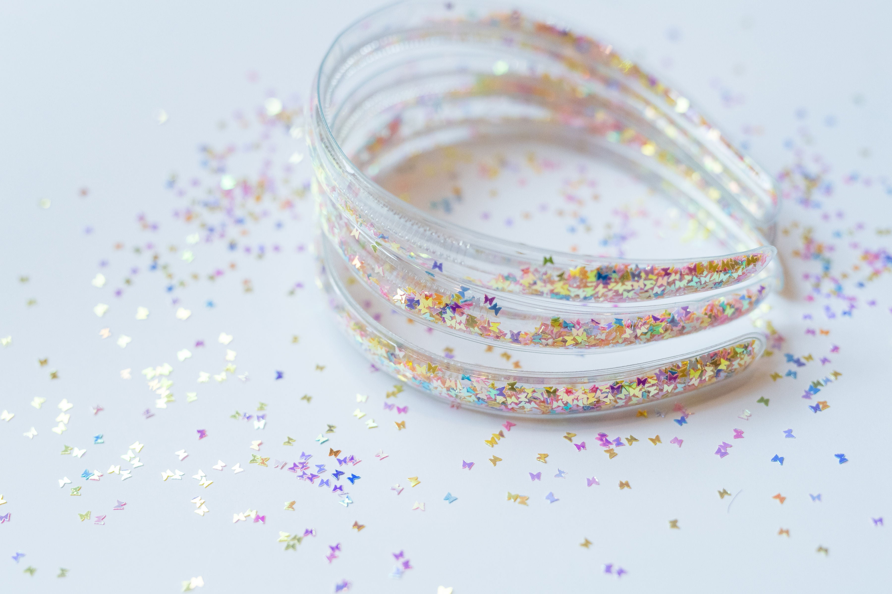 Confetti Shaker Headband - Butterfly