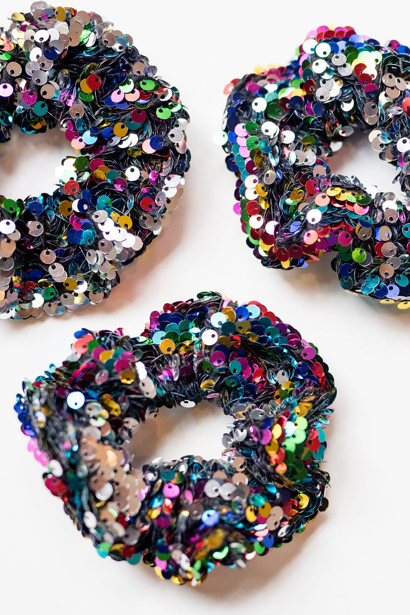 Sequin Scrunchie - Rainbow