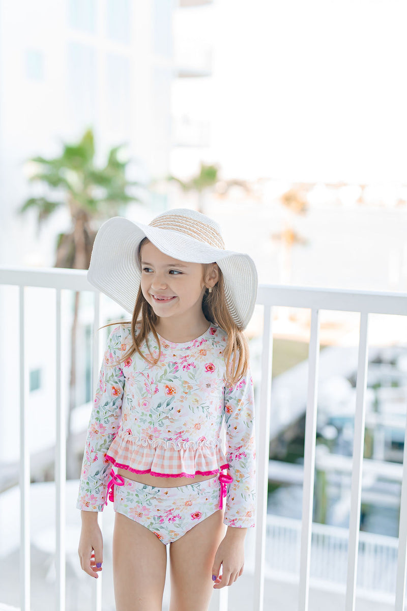 Rash Guard Swimsuit - Sweet As A Peach