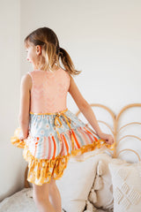 Annistyn Knit Dress - Sky Daisy