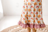 Loungewear Gown - Pressed Flower