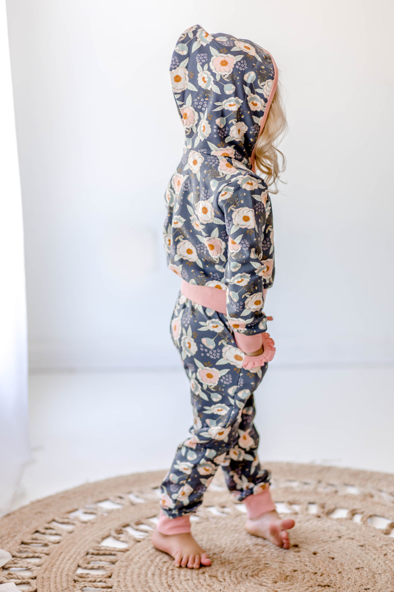 Isla Jogger Zipper Top - Dove Gray