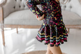 Farrah Leotard - Neon Splatter (Long Sleeve)
