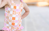 Rylie Swimsuit - Retro Checker