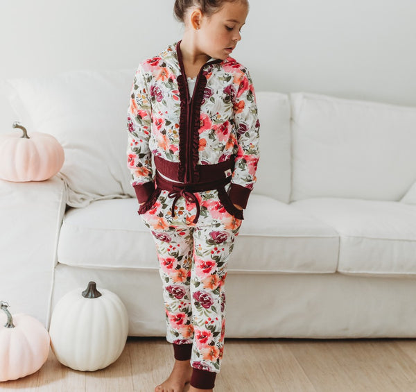 Isla Jogger Zipper Top - Maple Honeycrisp