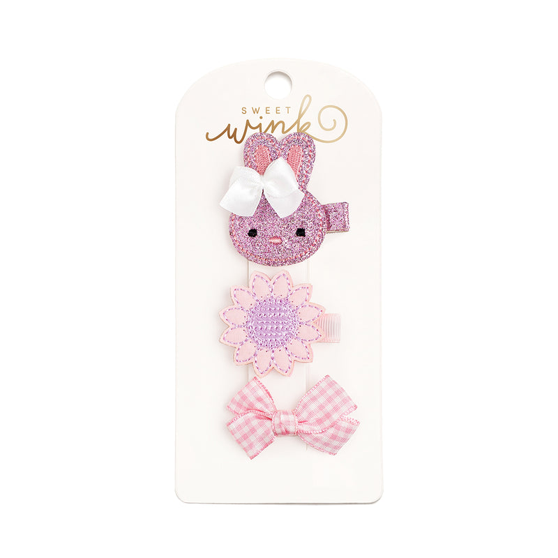 Sweet Wink Hair Clip Set - Bunny (Final Sale)