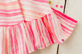 Dakota Gauze Dress - Rouge Stripe