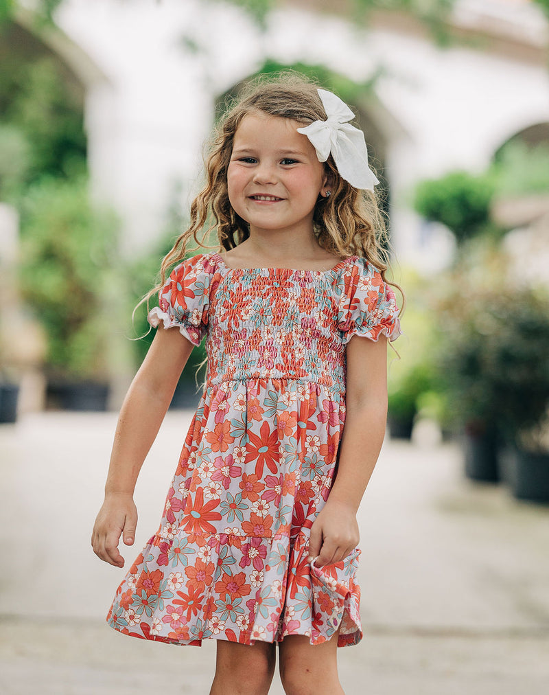 Sadie Knit Dress - Flower Power – Cheeky Plum