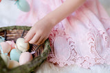 Nora Lace Dress - Peony Pink