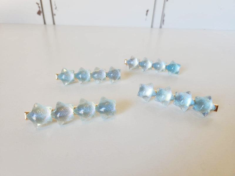 Hair Clip Set - Iridescent Stars