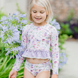 Rashguard Swimsuit - Violet Breeze