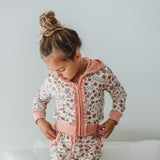 Isla Jogger Zipper Top - Spiced Peach