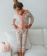 Isla Jogger Zipper Top - Spiced Peach