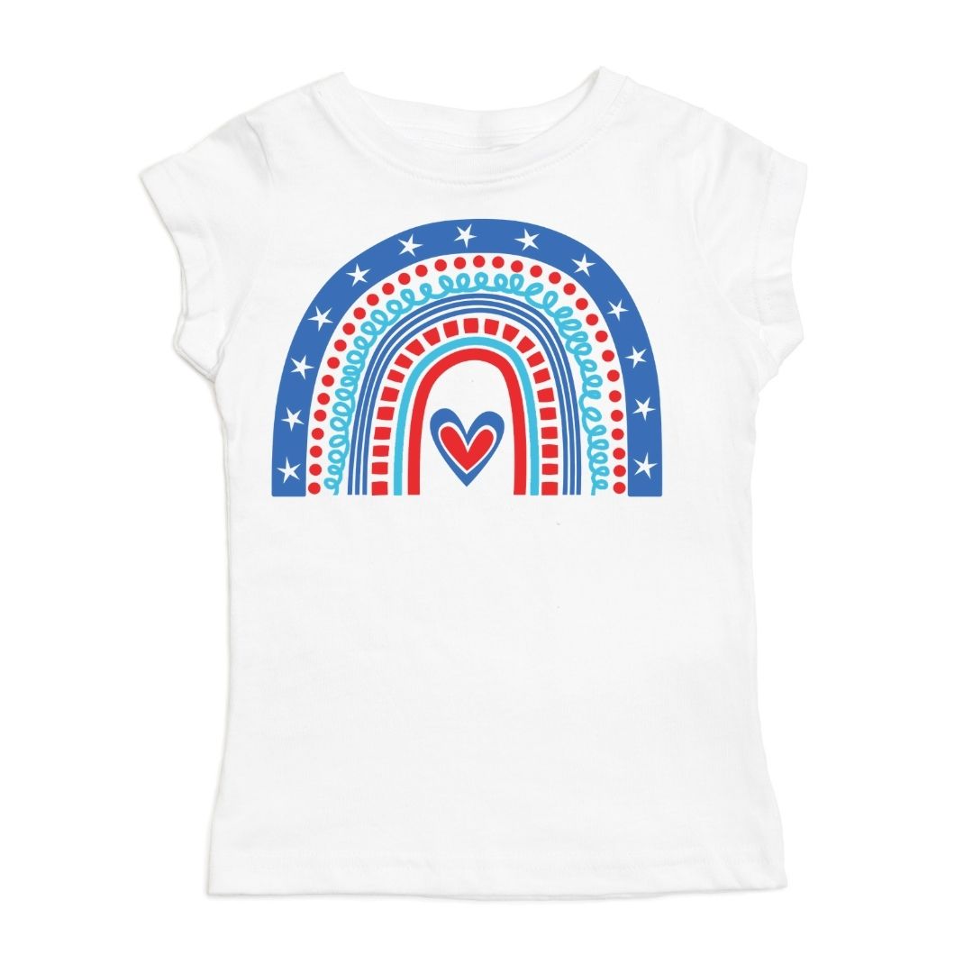 Sweet Wink Shirt - Patriotic Rainbow