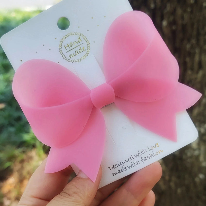 Light Pink Hair Bow, Pink Hair Bow Clip, Pink Hair Bow, Hair Bow