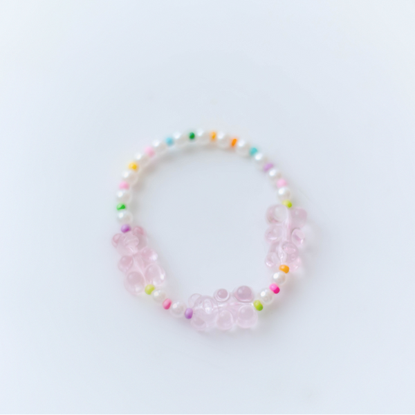 Gummy Bear Stretch Bracelet - Pink