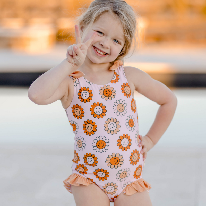 Rylie Swimsuit - Retro Smiley