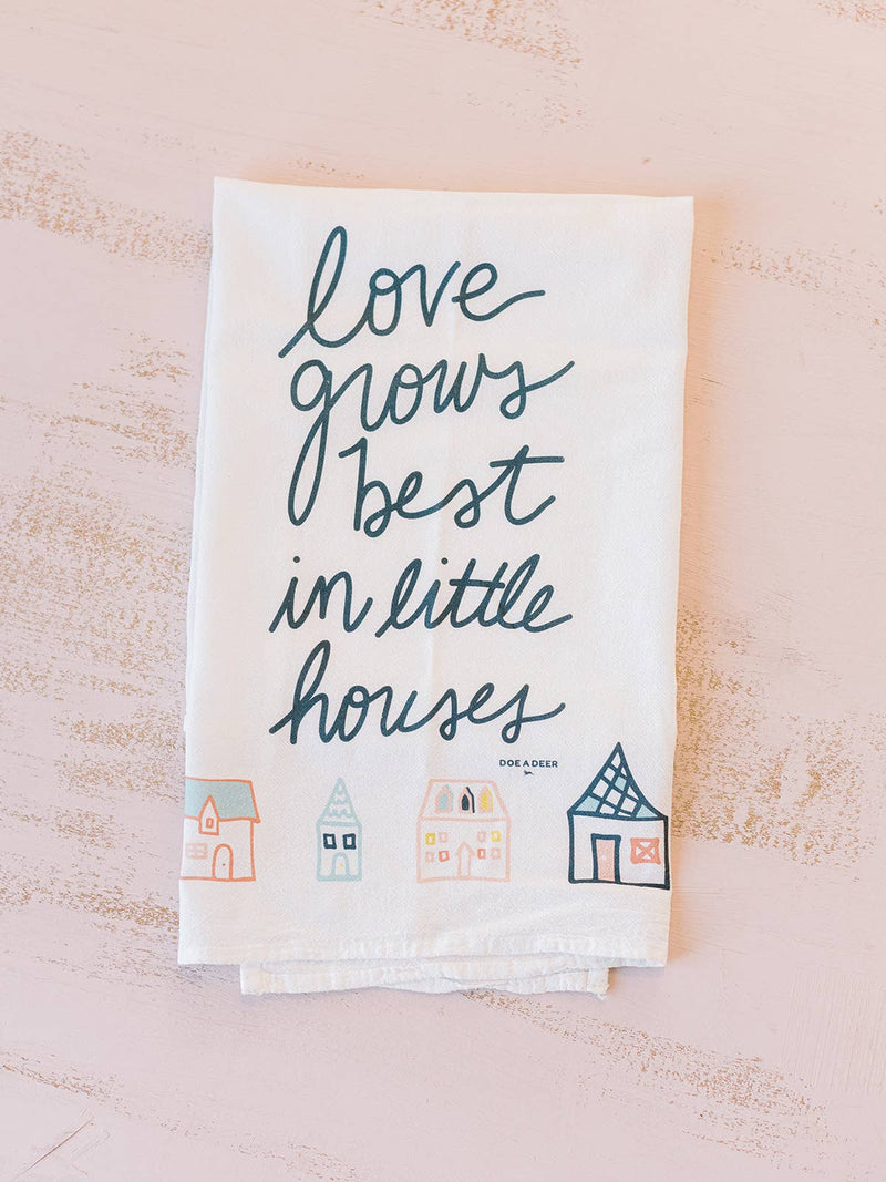 Love Grows Best - Flour Sack Towel | Spring