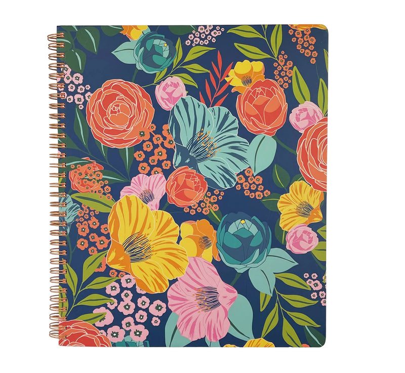 Large Notebook | Garden Blooms Navy