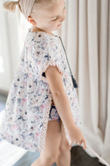 Ruffle Swim Cover - Midnight Magnolia
