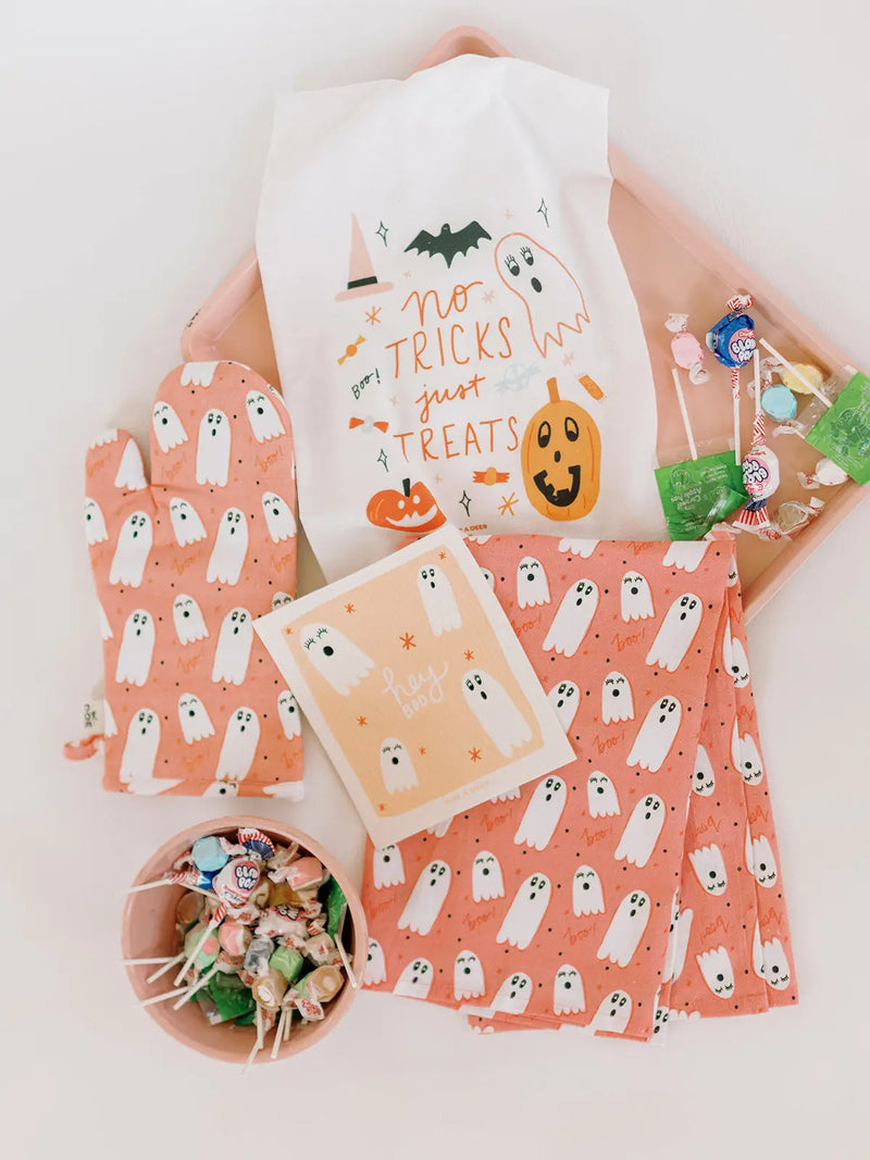 No Tricks Just Treats Flour Sack Towel