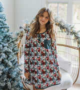 Women's Lounge Gown - Holly Jolly