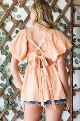 Women's Heyson Pleated Blouse | Papaya
