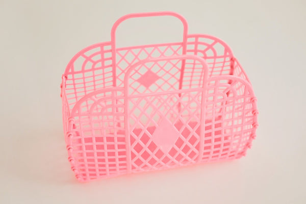 Retro Basket Jelly Bag - Pink