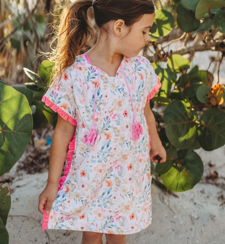 Ruffle Swim Cover - Sweet As A Peach