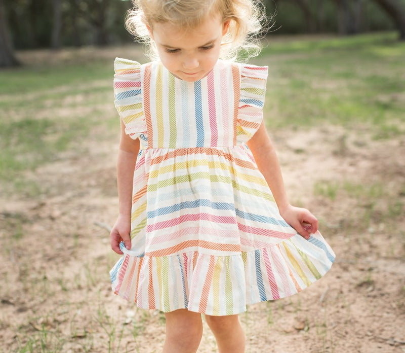 Dakota Linen Dress - Sugar Stripe